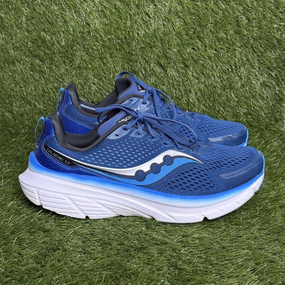 Saucony Guide 17 Blue Athletic Running Shoes Mens 11.5 Sneakers S20936-106